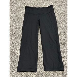 D31 Lululemon Black Align Crop Leggings Athletic Yoga Pants Women's Size 6